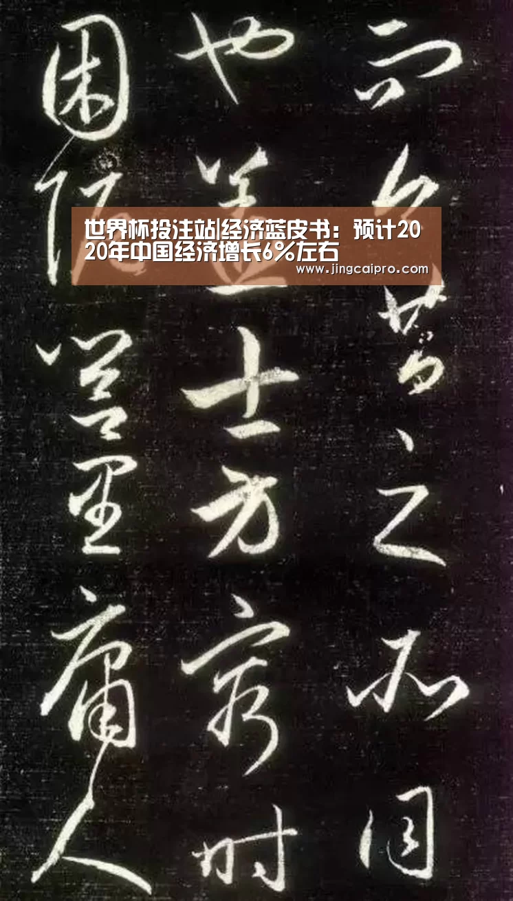 世界杯投注站|经济蓝皮书:预计2020年中国经济增长6%左右(图2) 世界杯下注官网